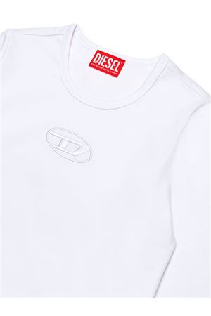 white cotton tshirt DIESEL KIDS | J020380AFAAK100